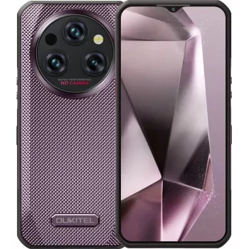 Älypuhelin OukiTel WP35 — 8 GB RAM, 256 GB tallennustila, 11000 mAh akku, violetti