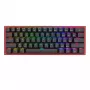 Näppäimistö REDRAGON FIZZ PRO K616-RGB B Gaming USB RF Wireless Bluetooth QWERTY musta punainen