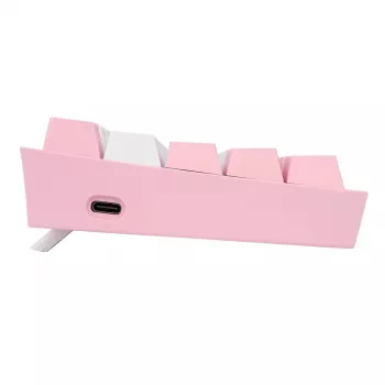 Mekaaninen näppäimistö REDRAGON K617-Fizz RGB – langallinen USB, pinkki/valkoinen, 1,5 m kaapeli