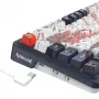 Mekaaninen näppäimistö REDRAGON K686AK-RGB-PRO — RF Wireless + USB, Navy White, 1,5 m kaapeli