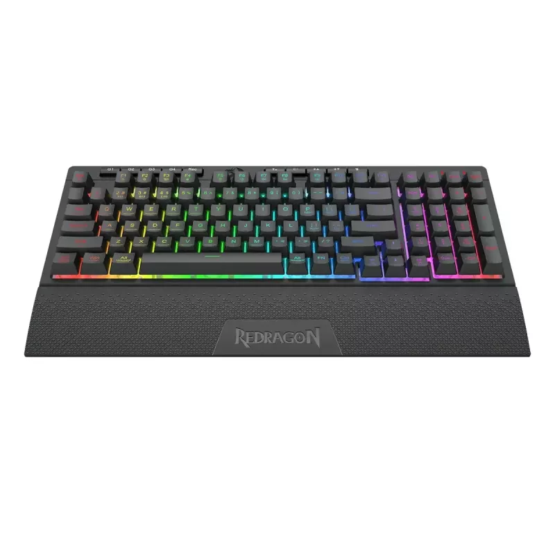 Näppäimistö REDRAGON K515-RGB SHIVA 98 USB musta kalvo langallinen