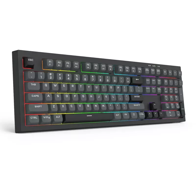 Näppäimistö REDRAGON K518-RGB-GB Crux langallinen USB musta kalvo