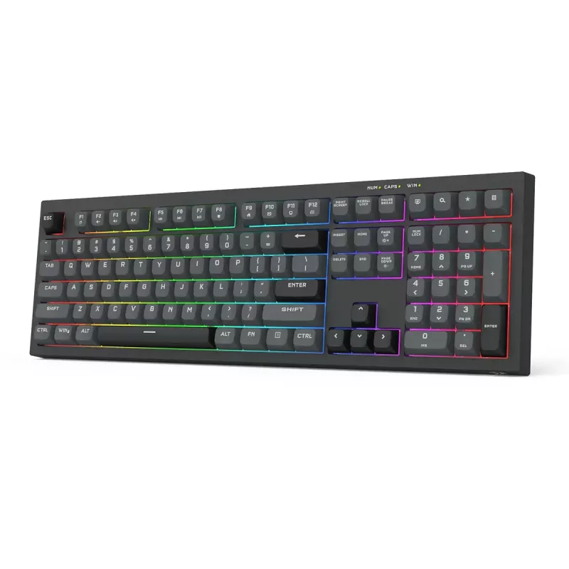 Näppäimistö REDRAGON K518-RGB-GB Crux langallinen USB musta kalvo
