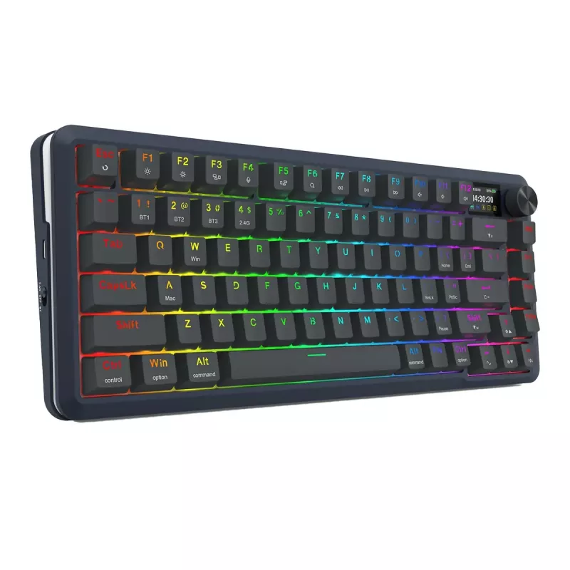 Mekaaninen näppäimistö REDRAGON K708-RGB-PRO USB, RF Wireless ja Bluetooth, 1,5 m kaapeli, musta, 0,76 kg