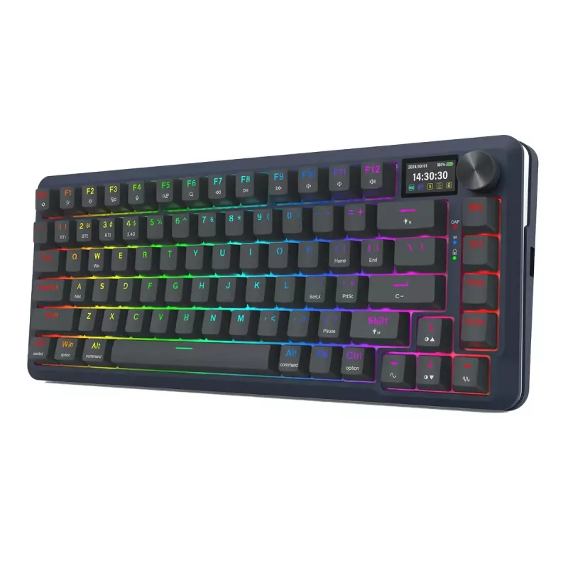 Mekaaninen näppäimistö REDRAGON K708-RGB-PRO USB, RF Wireless ja Bluetooth, 1,5 m kaapeli, musta, 0,76 kg