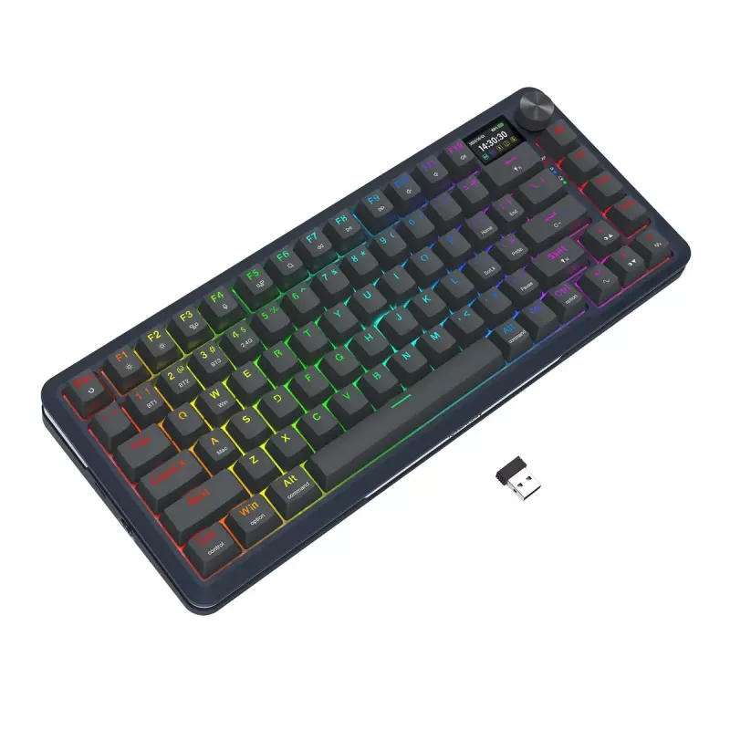Mekaaninen näppäimistö REDRAGON K708-RGB-PRO USB, RF Wireless ja Bluetooth, 1,5 m kaapeli, musta, 0,76 kg