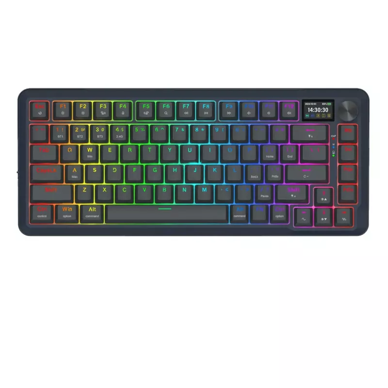 Mekaaninen näppäimistö REDRAGON K708-RGB-PRO USB, RF Wireless ja Bluetooth, 1,5 m kaapeli, musta, 0,76 kg