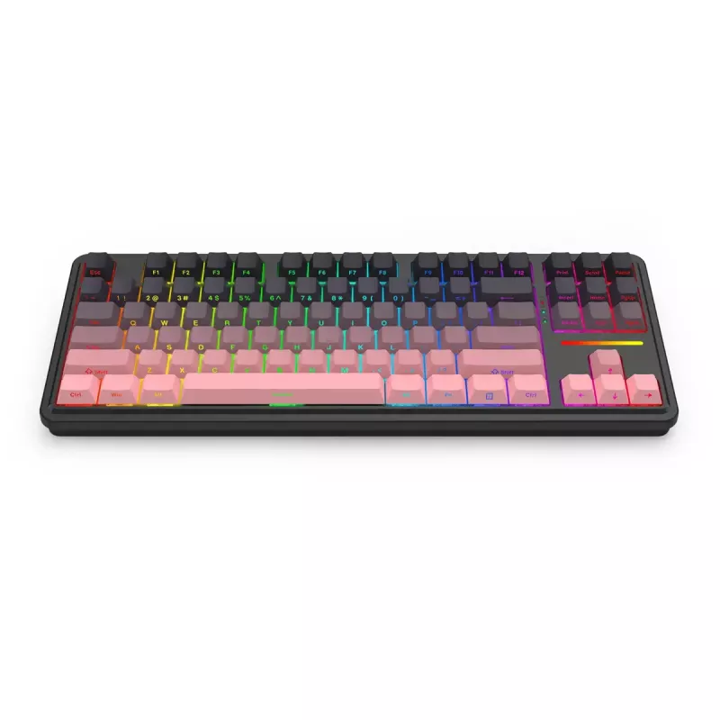 Mekaaninen näppäimistö REDRAGON Antonium Pro K728SP-RGB-PRO — USB, RF langaton, Bluetooth, musta/vaaleanpunainen