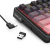 Mekaaninen näppäimistö REDRAGON Antonium Pro K728SP-RGB-PRO — USB, RF langaton, Bluetooth, musta/vaaleanpunainen