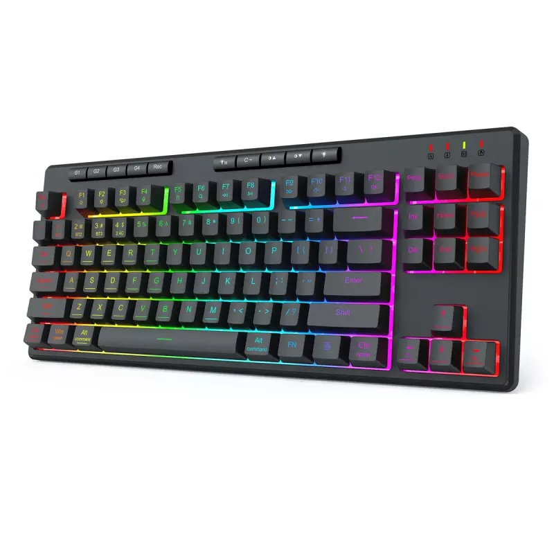 REDRAGON K516RGB-PRO SHIVA PRO 87 näppäimistö USB RF langaton Bluetooth musta