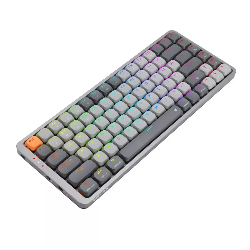 Mekaaninen näppäimistö REDRAGON K652GG-RGB-PRO johdollinen langaton Bluetooth harmaa