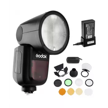Kompaktisalama Godox V1-C musta 1,5 s latausaika 420 g
