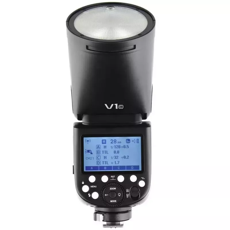 Kompaktisalama Godox V1-C musta 1,5 s latausaika 420 g