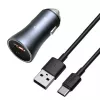 Autolaturi Baseus TZCCJD-0G 40W tummanharmaa — USB-autoverkkolaite, 40W lähtö