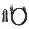 Autolaturi Baseus TZCCJD-0G 40W tummanharmaa — USB-autoverkkolaite, 40W lähtö