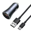 Autolaturi Baseus TZCCJD-0G 40W tummanharmaa — USB-autoverkkolaite, 40W lähtö