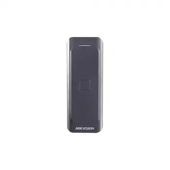 Kulunvalvontalukija Hikvision DS-K1802E, musta, DC 0–12 V, max. 0,15 A, 115,9×43,3×17 mm