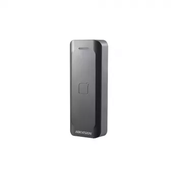 Kulunvalvontalukija Hikvision DS-K1802E, musta, DC 0–12 V, max. 0,15 A, 115,9×43,3×17 mm