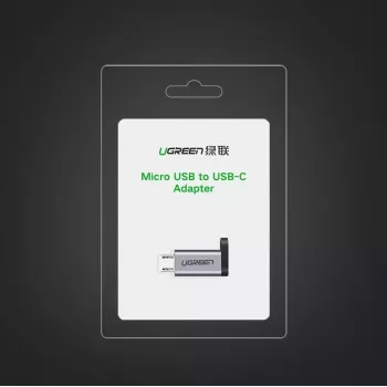 UGREEN USB-C - micro USB -sovitin, harmaa