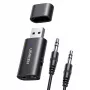 UGREEN Bluetooth-audiosovitin UGR1207BLK Bluetooth 5.1 3,5 mm AUX-lähdöllä