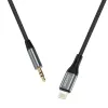 DUDAO audiokaapeli Lightning - miniliitin 3,5 mm, 1 m, harmaa L11PRO