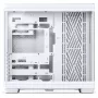 Tietokonekotelo Jonsbo TK-4 WHITE Midi Tower ATX karkaistulla lasilla, valkoinen