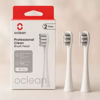 Vara-hammasharjanpäät OCLEAN P1C10 harmaa, 2 kpl