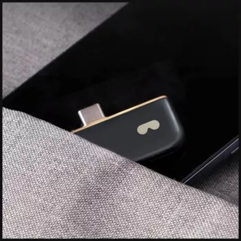 USB-C-sovitin Rokid UNB23010 – 2x USB-C-portti, musta