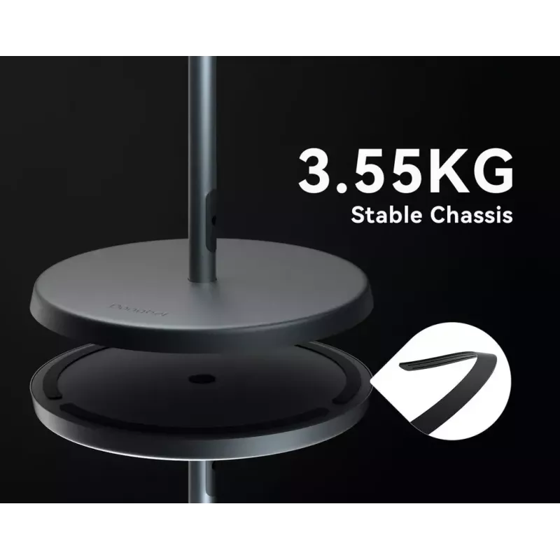 Lattialle tarkoitettu jalusta Dangbei 01.4A03-HWLDZJ-EU00 musta korkeussäädettävä 100-900 mm