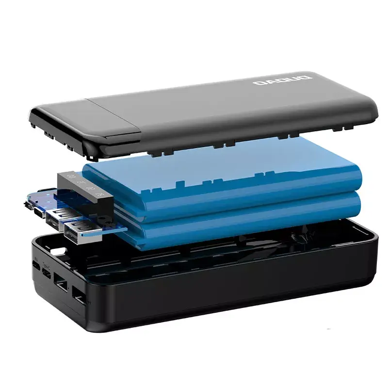Kannettava varavirtalähde Dudao K6Pro+ 20000mAh USB Type-C + Micro-USB + Lightning