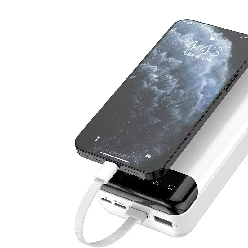Kannettava varavirtalähde Dudao K6Pro+ 20000mAh USB Type-C + Micro-USB + Lightning