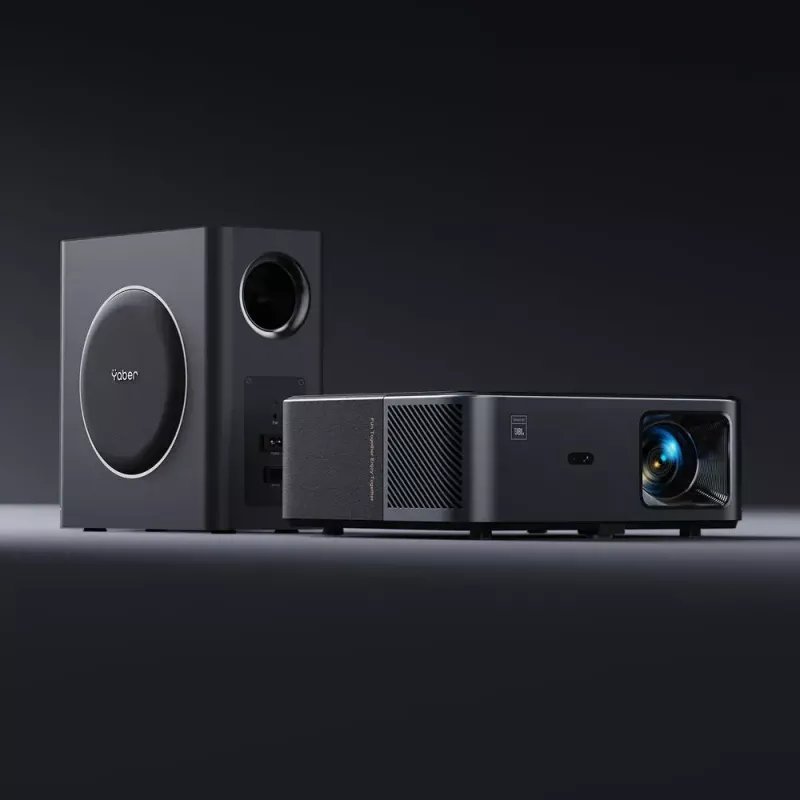 Projektori Yaber K2s Pro 800 ANSI lumenia LCD 1080p harmaa