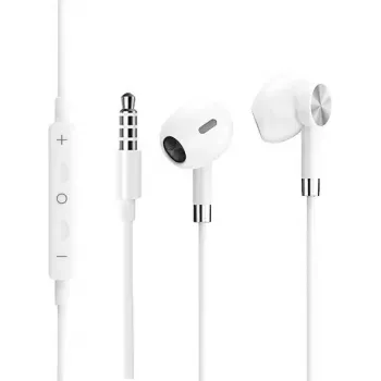 Johdolliset nappikuulokkeet Samsung Dawnkey Magnetic Earphone 3,5 mm liittimellä, valkoinen