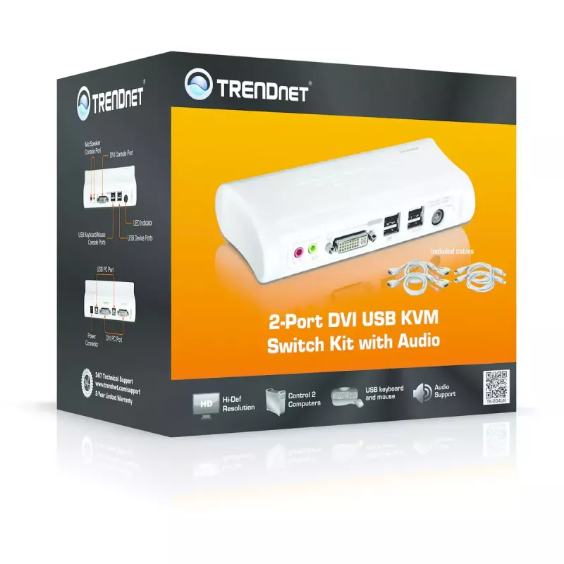 KVM-kytkin Trendnet TK-204UK