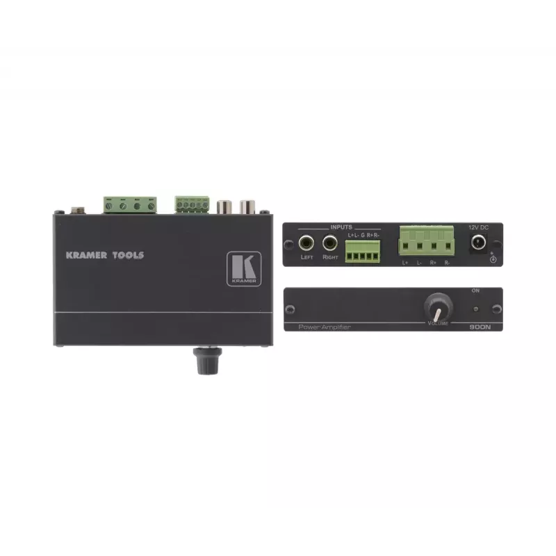 Kramer Electronics 900N 2.0-kanava musta 35W RCA