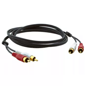 Audiokaapeli Kramer Electronics C-2RAM/2RAM-3 0,9 m 2xRCA musta
