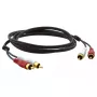 Audiokaapeli Kramer Electronics C-2RAM/2RAM-3 0,9 m 2xRCA musta