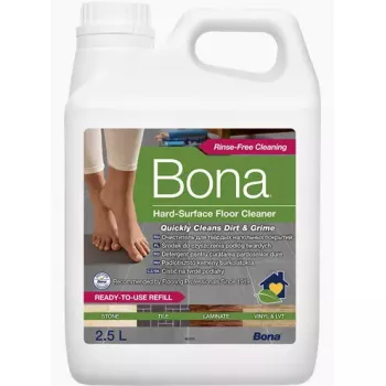 Nestemäinen puhdistusaine Bona täyttöpullo kivilattioille laatoille paneeleille 2,5 l