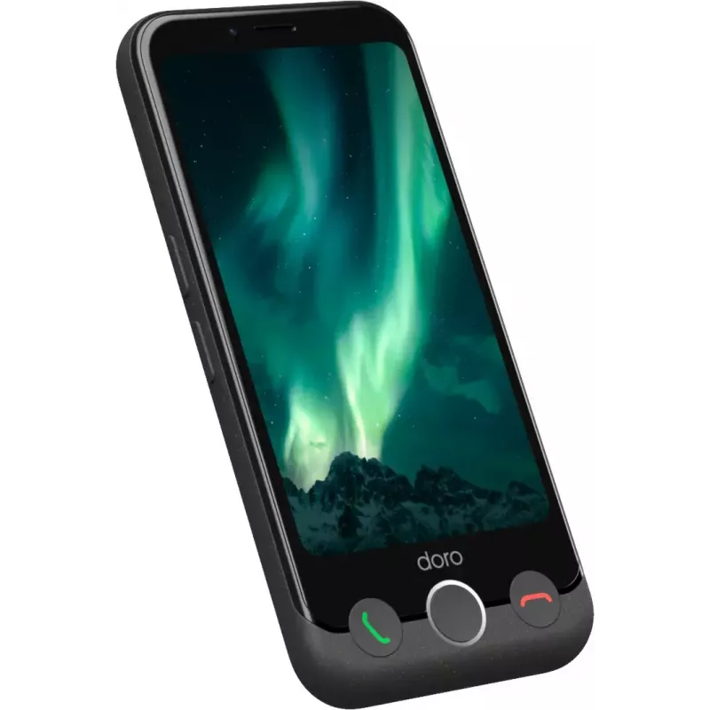 Älypuhelin Doro Aurora 11 4.5 tuumaa Dual SIM Android 14 4 GB 64 GB 3000 mAh grafiitti