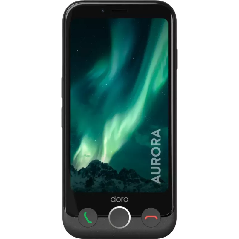 Älypuhelin Doro Aurora 11 4.5 tuumaa Dual SIM Android 14 4 GB 64 GB 3000 mAh grafiitti