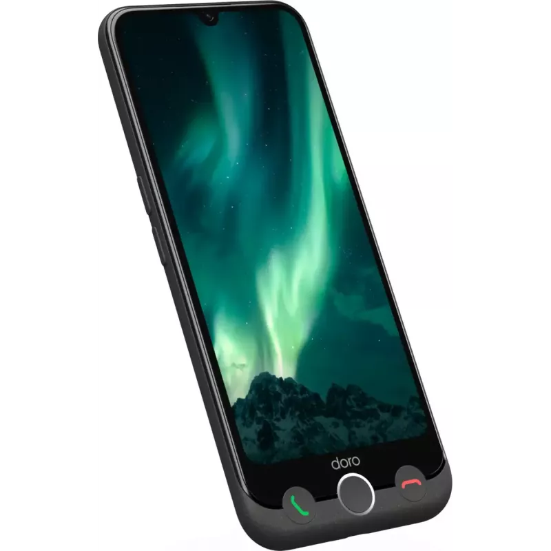 Älypuhelin Doro Aurora A31 6,1 tuumaa Dual SIM Android 14 6GB RAM 128GB grafiitinharmaa