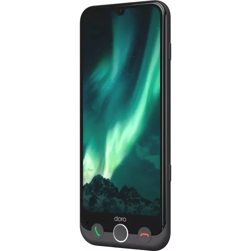 Älypuhelin Doro Aurora A31 6,1 tuumaa Dual SIM Android 14 6GB RAM 128GB grafiitinharmaa
