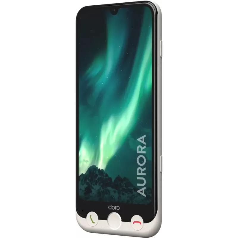 Älypuhelin Doro Aurora A31 6,1 tuumaa Dual SIM Android 14 6GB RAM 128GB grafiitinharmaa