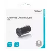 Deltaco USB-CAR123 -autolaturi, yleismalli, musta