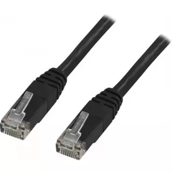 Verkkokaapeli Deltaco TP-611S RJ-45 Cat6 1,5 m musta