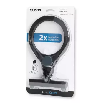 Käsiluuppi Carson LumiCraft 2x, LED, paristokäyttöinen, musta, 135×23×226 mm