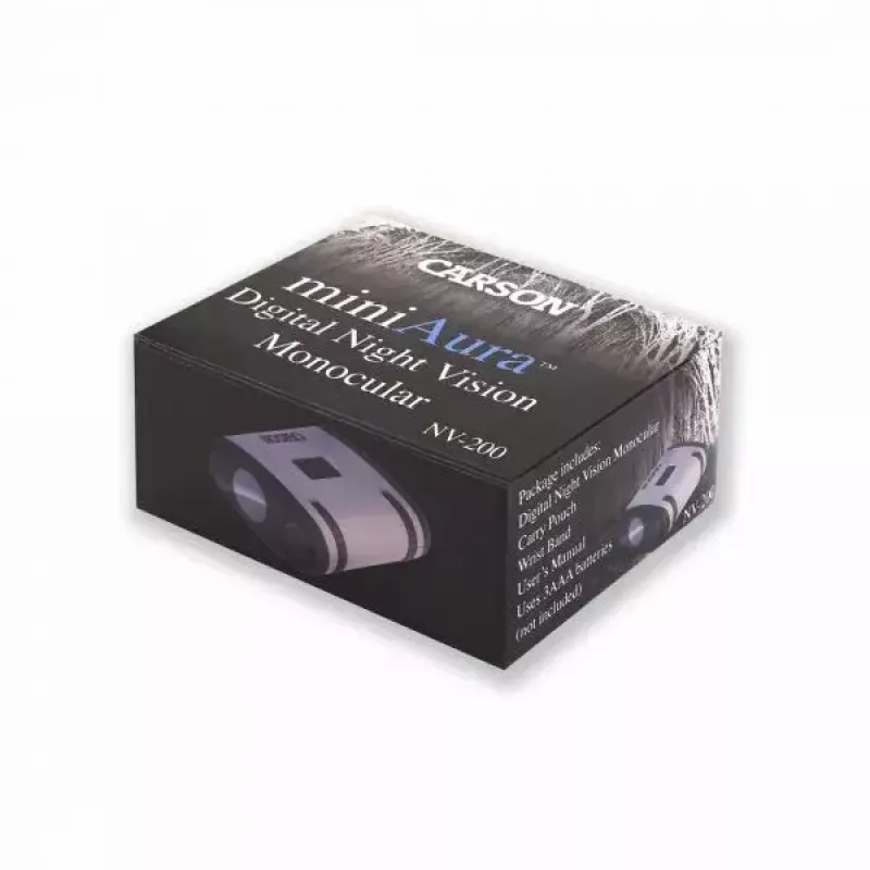 Monokulaari Carson Mini Aura musta harmaa 1x suurennus 25 m kantama