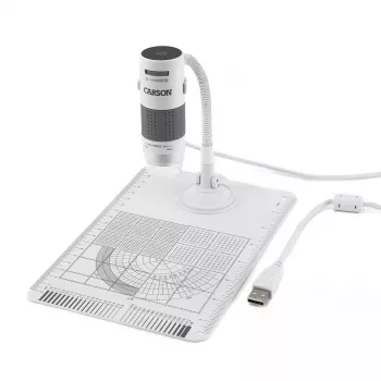 Digitaalinen mikroskooppi Carson EFLEX 300x, 75–300× suurennus, 1600×1200 kamera, harmaa/valkoinen