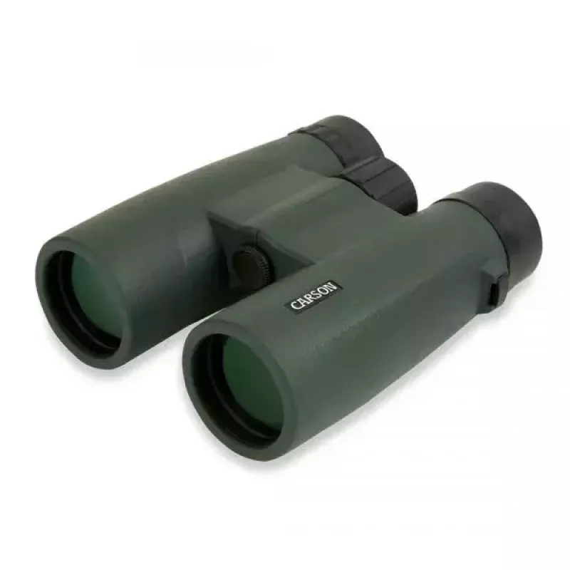 Kiikari Carson JR Series 10x42 BaK-4, kompakti kattoprismakiikari, musta/vihreä