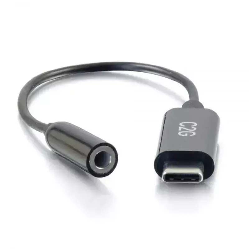 C2G puhelinkaapeli 54426 USB-C – 3,5 mm musta 0,09 m